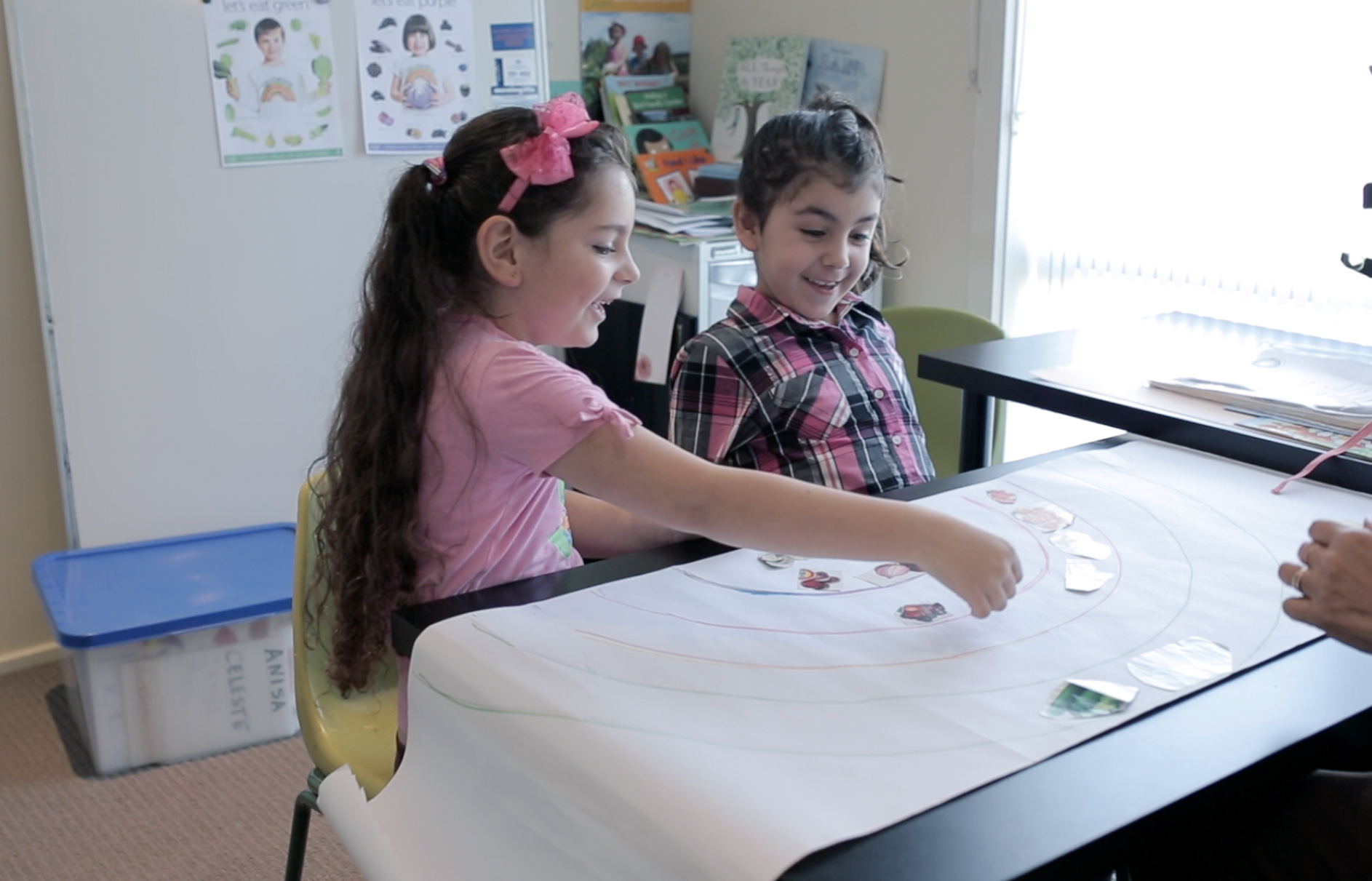 Children learning together during a group activity